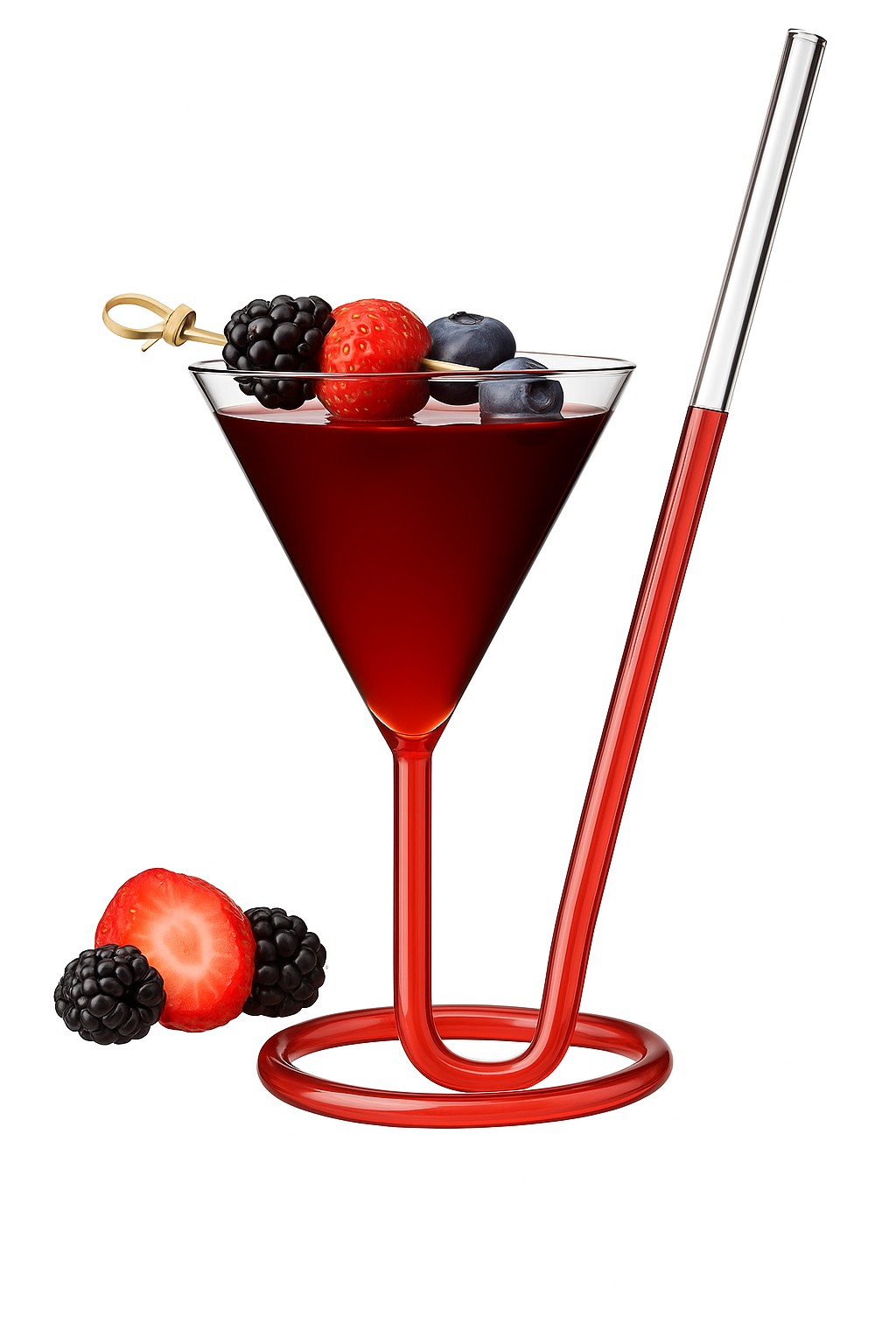 Verre cocktail créatif animaux décoratifs original soirée - vue 2 sur 2