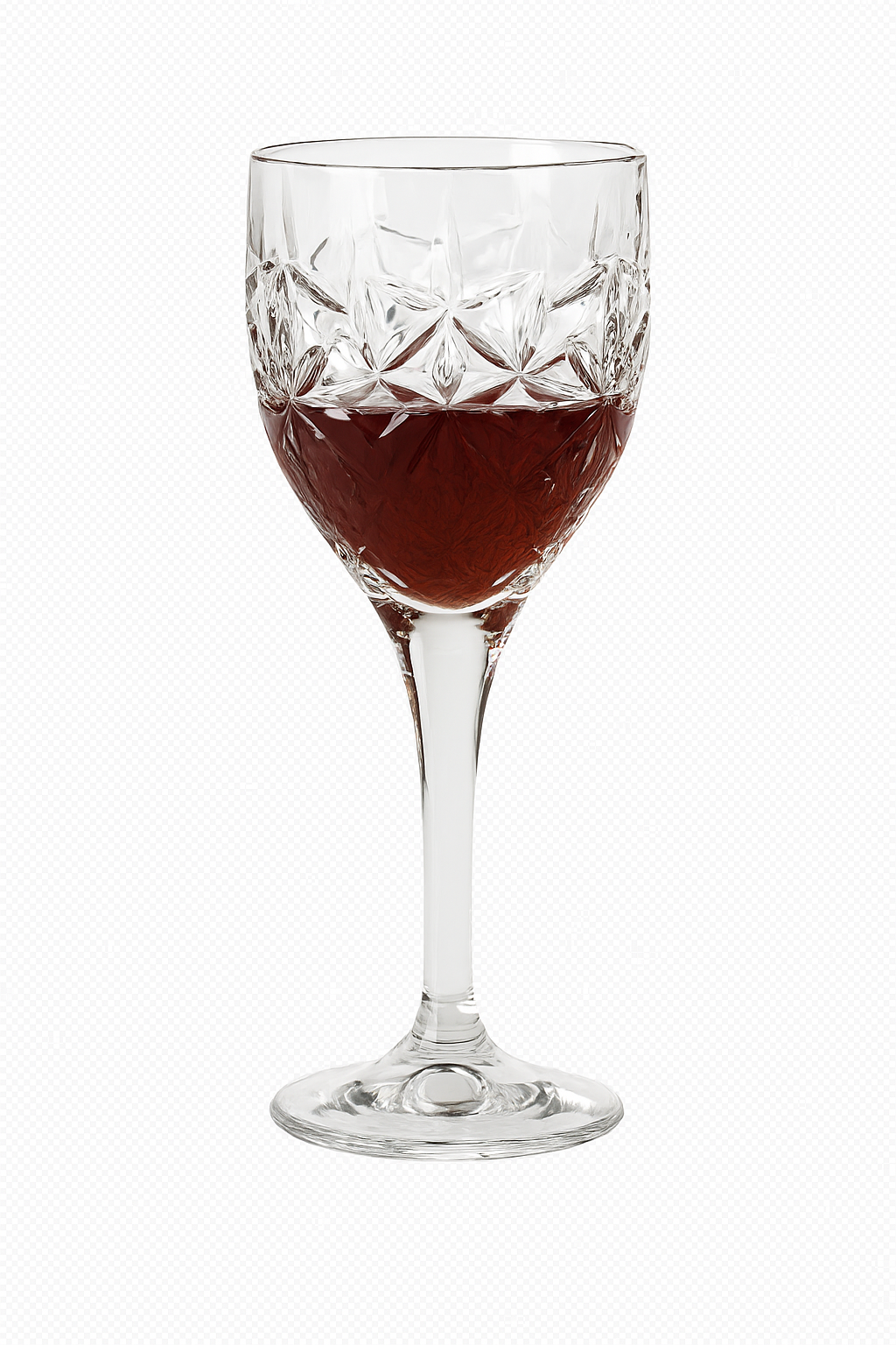 Verre cocktail cristal style retro luxe motif gravé - vue 2 sur 2