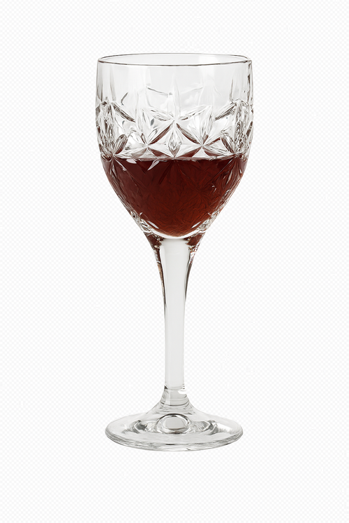 Verre cocktail cristal style retro luxe motif gravé