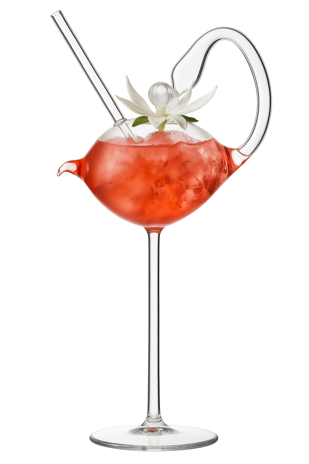 Verre cocktail design créatif pour bar fête mariage - vue 2 sur 2