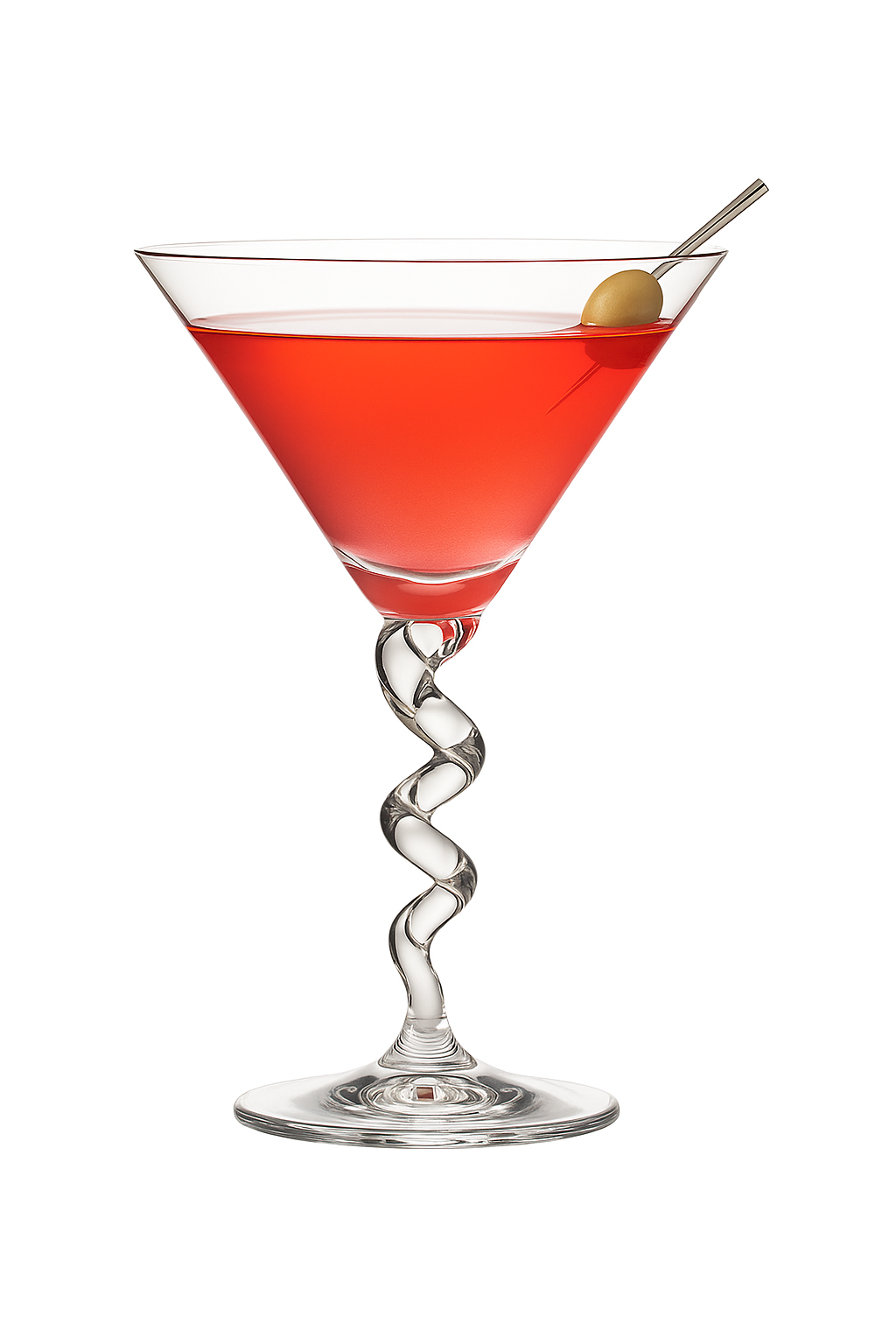 Verre cocktail design original forme inclinée festif bar - vue 2 sur 2