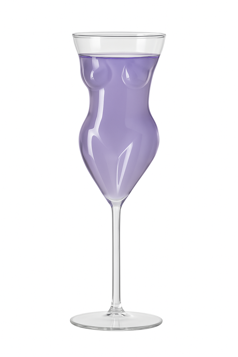 Verre cocktail forme humaine original pour soirées festives