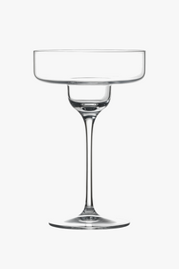 Verre cocktail margarita design élégant pied incliné
