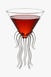 Verre à cocktail original décor animaux fantaisie soirée