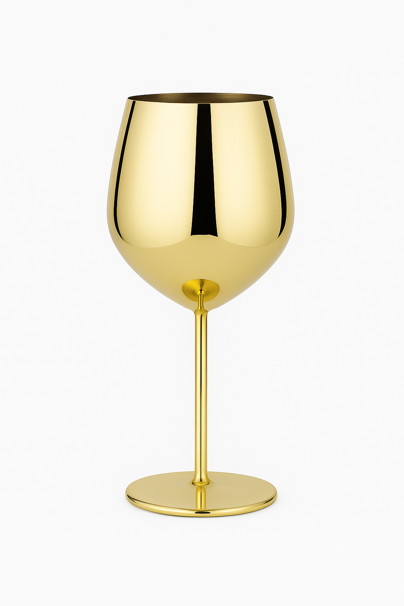 Verre cocktail vin inox incassable 500ml style europeen