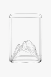 Verre design effet montagne double paroi multiusage