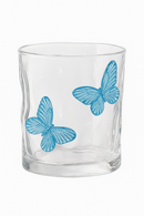 Verre irrégulier avec papillon 3d décoratif table