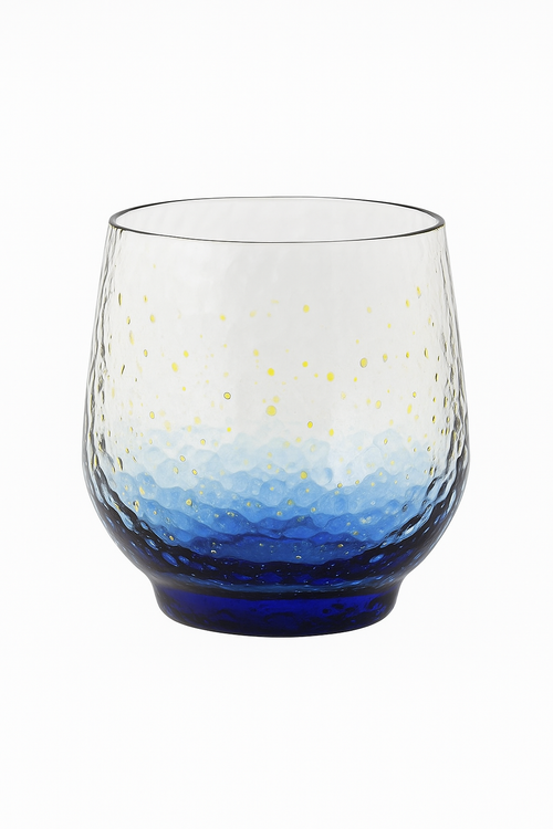 verre japonais motif ciel étoilé pour thé whisky