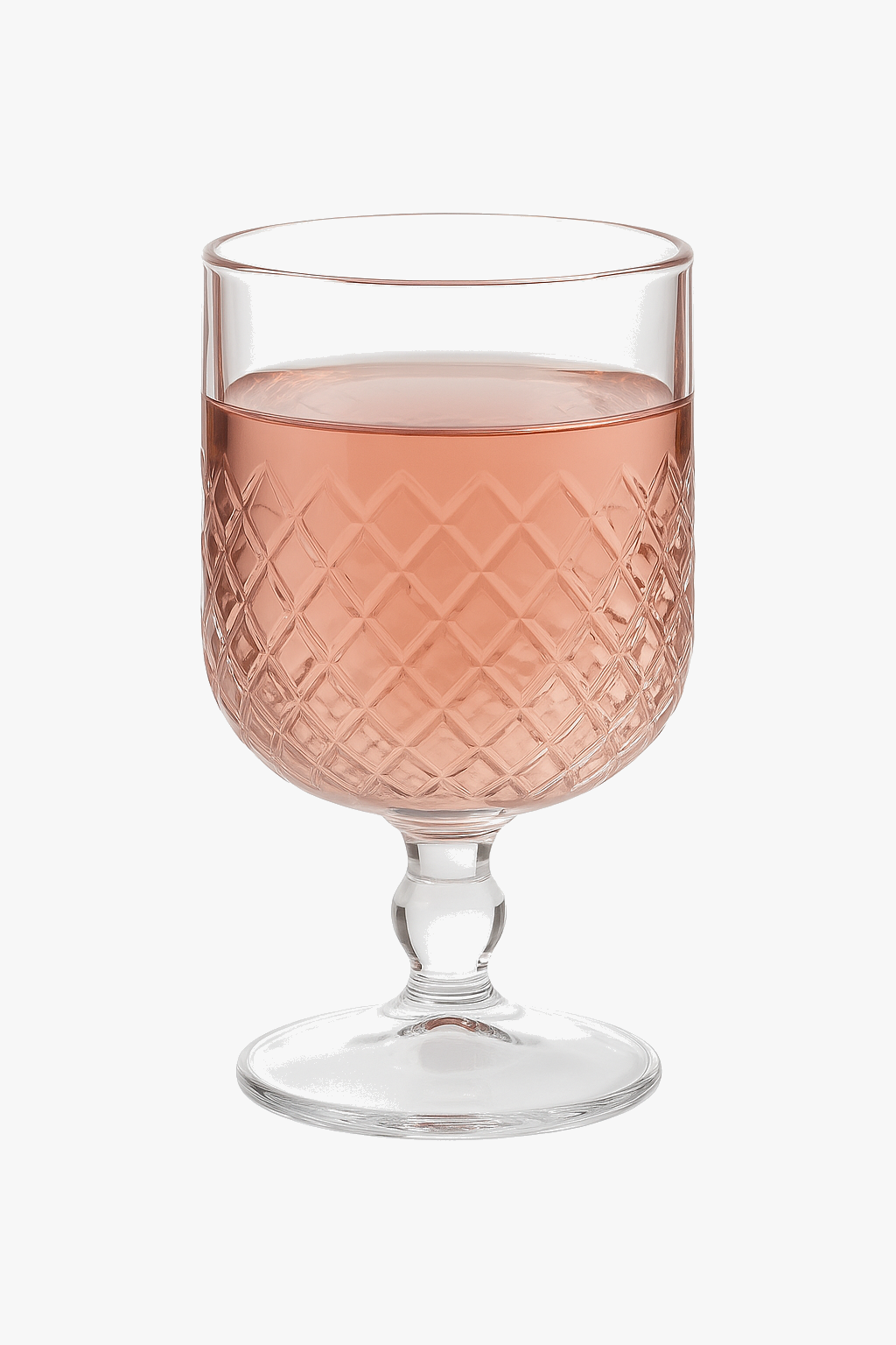 Verre à pied vintage style minimaliste pour vin