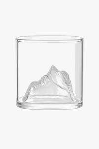 Mountain relief glass whisky multi-drink style