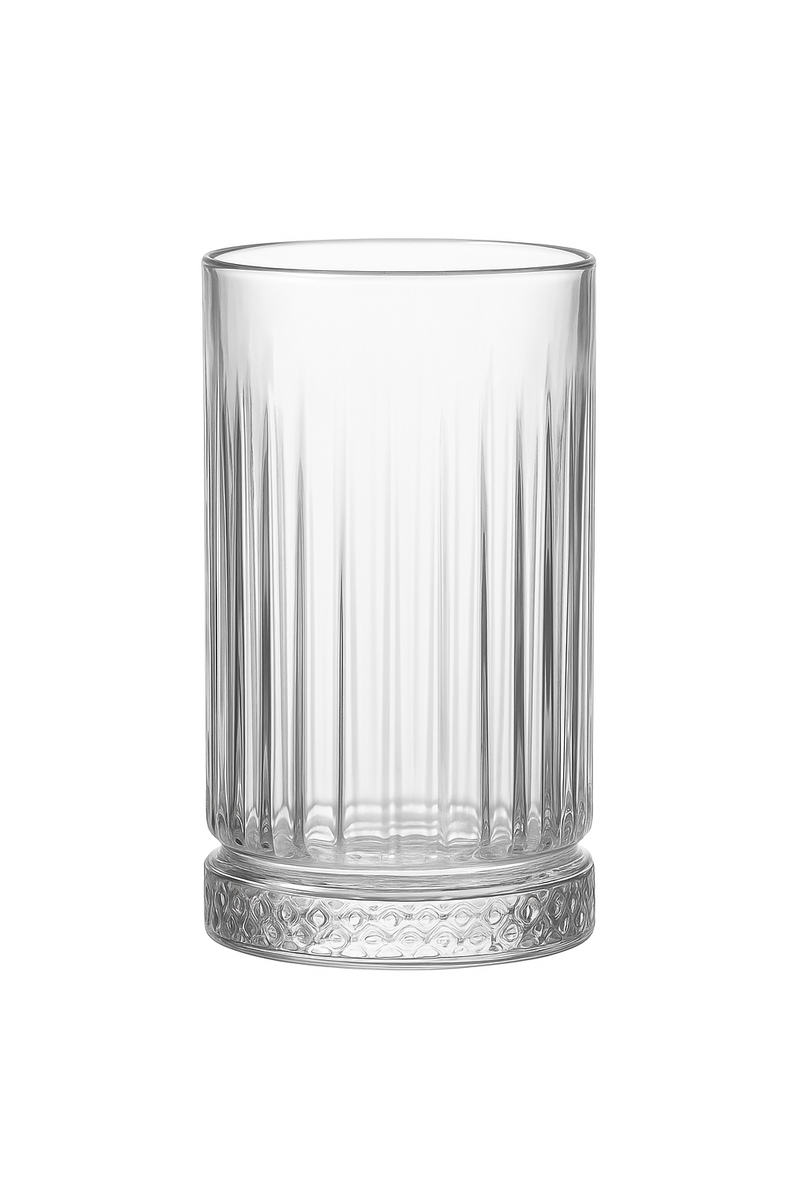 Verre transparent à rayures verticales style bar polyvalent