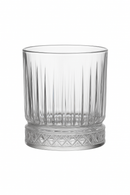Verre transparent rainuré style bar vin bière