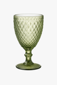 Verre à vin relief épais style rétro européen