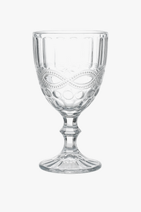 Verre vin relief retro epais style europeen