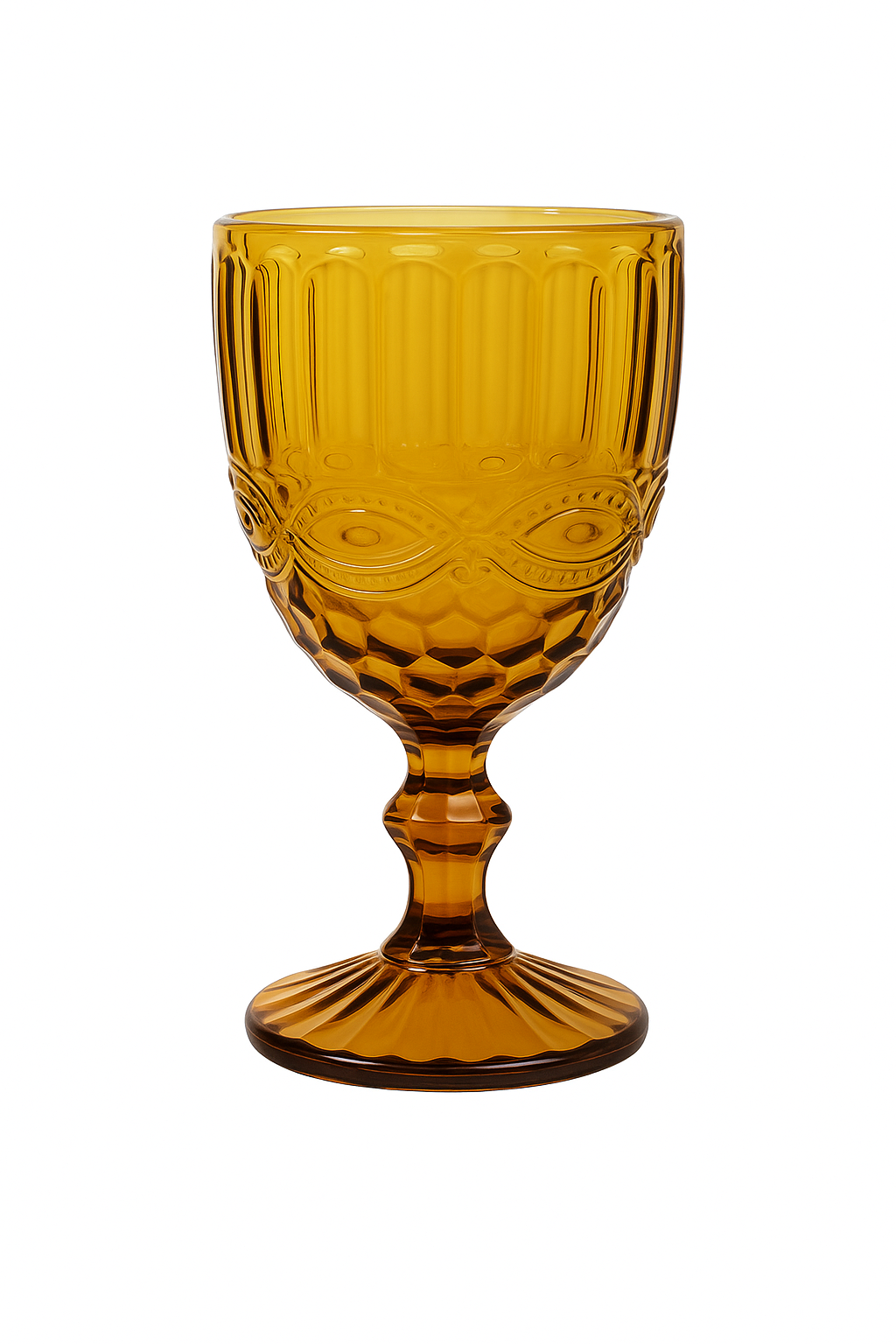 Verre vin relief retro epais style europeen