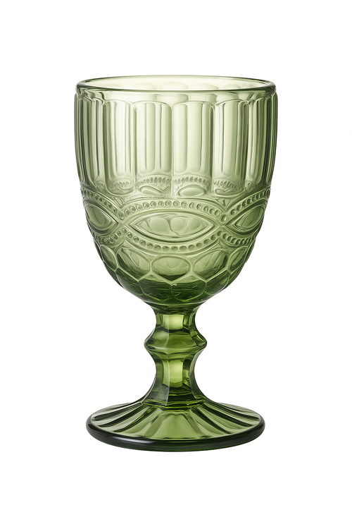 Verre vin relief style rétro épais polyvalent