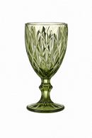 Verre vin relief style rétro verre épais