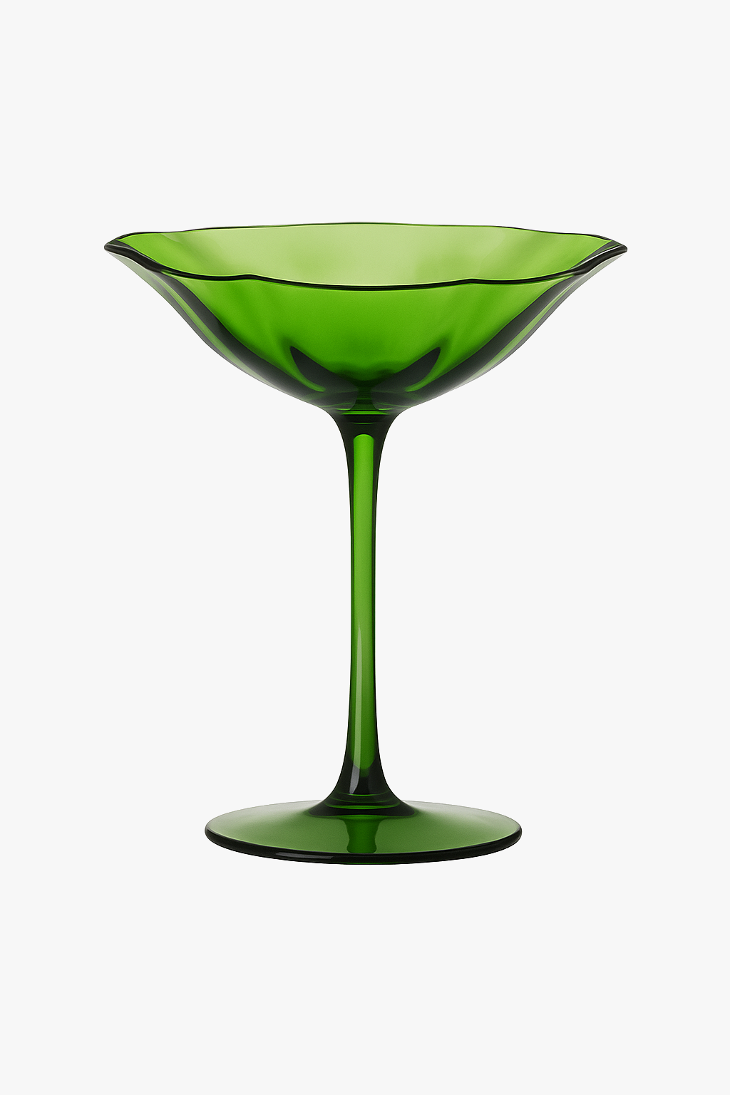 Verre vin vintage motif fleurs style cristal
