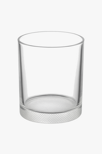 Verre whisky design motif relief robuste maison