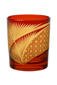 verre whisky edo kiriko artisanal motifs gravés