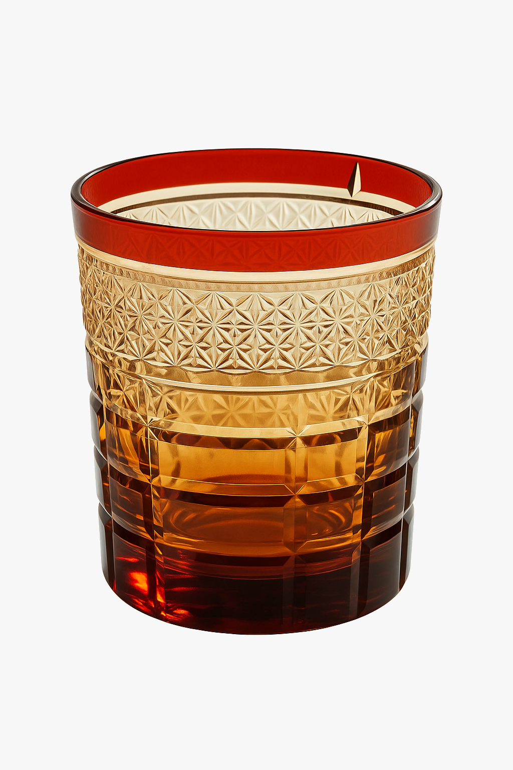 Verre whisky edo kiriko gravé main style japonais