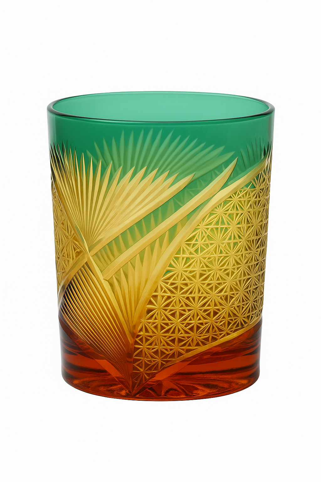 verre whisky edo kiriko gravé motifs japonais artisanal - vue 2 sur 2