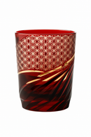 verre whisky edo kiriko motifs géométriques gravés main
