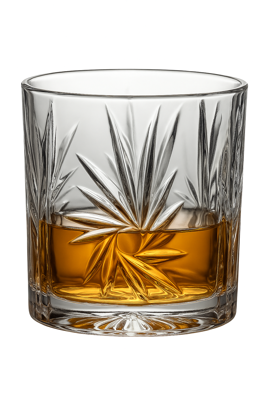 Verre whisky old fashioned design élégant relief - vue 2 sur 2