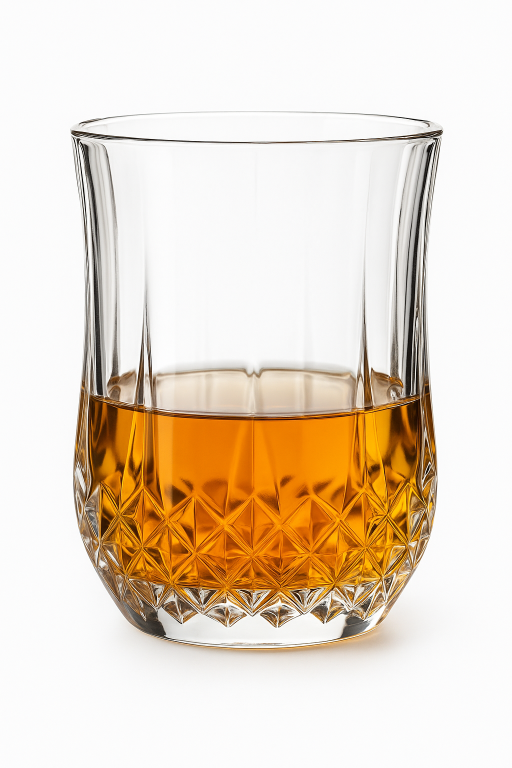 Verre whisky old fashioned facetté design résistant bar - vue 2 sur 2