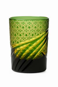 Verre whisky style edo kiriko motifs taillés main