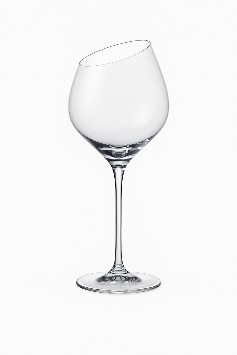 Verres a champagne biseautés design nordique cristal changeant