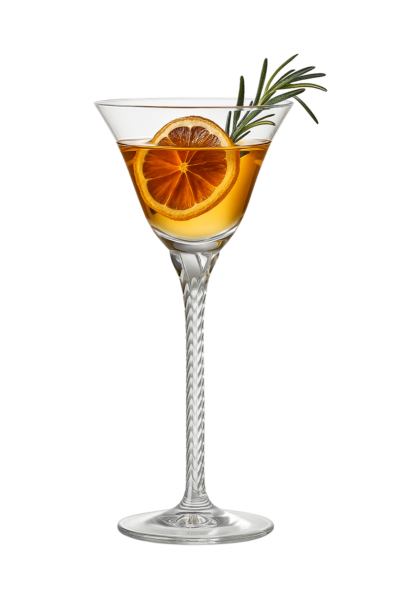 Verres à pied style vintage motifs élégants cocktail