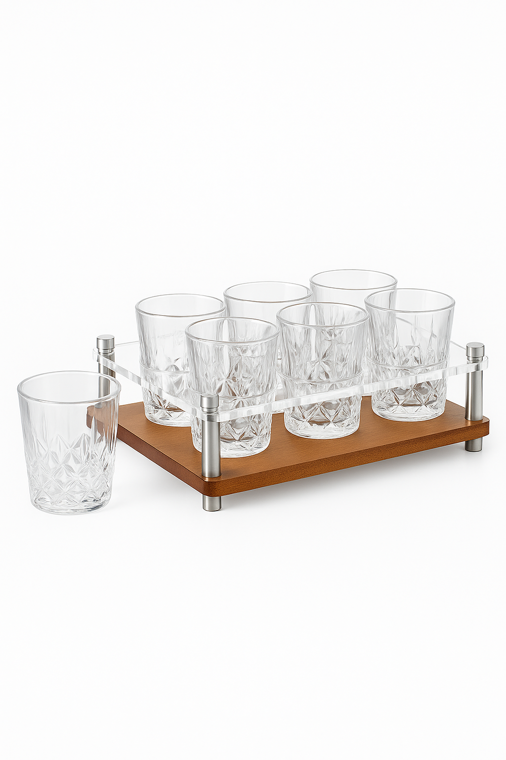 Verres a shot sculptes luxe 50ml lot elegant - vue 3 sur 2