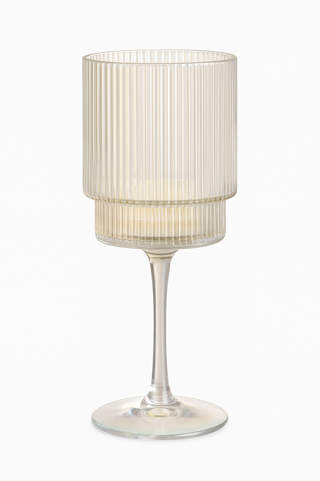 Verres a vin 350 ml style nordique rayures - vue 2 sur 2