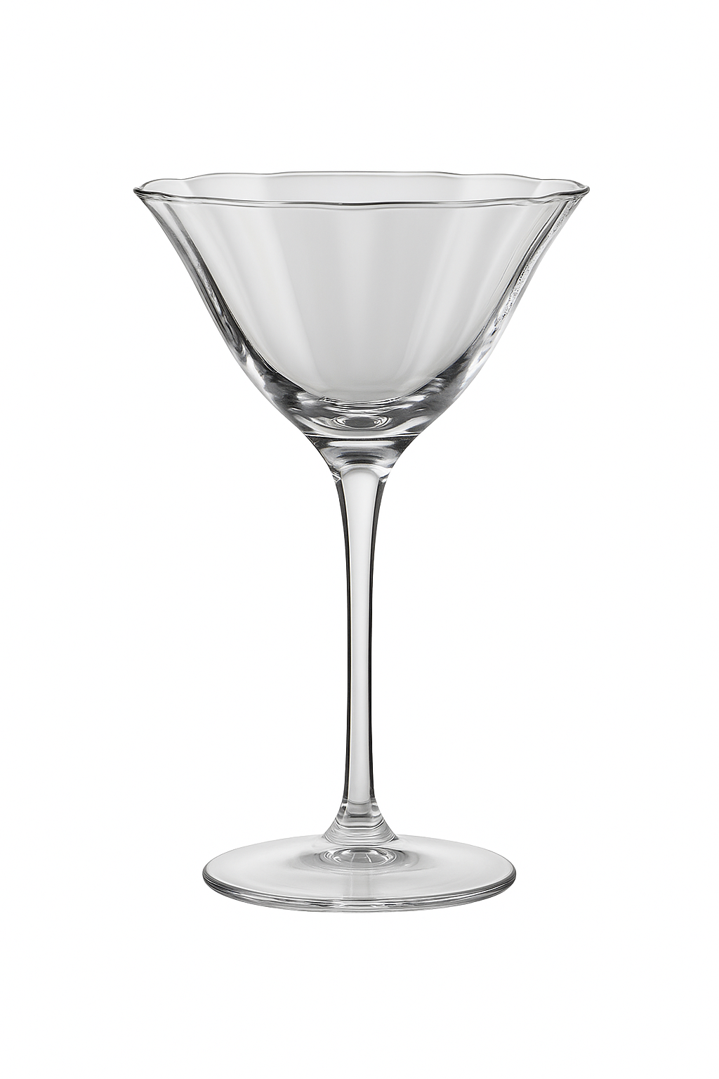 Verres à vin cristal rétro motifs floraux rayures - vue 2 sur 2