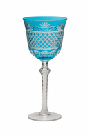 Verres a vin cristal style antique graves main