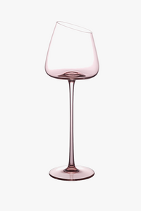 Verres a vin design bord incline fond concave cristal