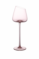 Verres a vin design bord incline fond concave cristal
