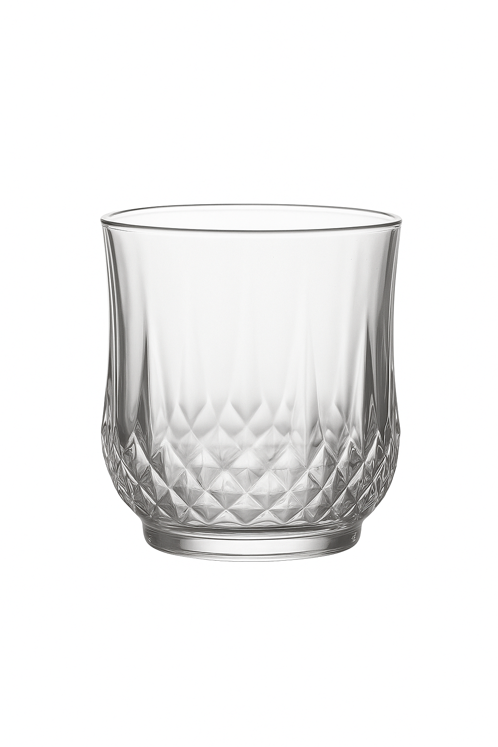 Verres à vin motif diamant verrerie élégante multiusage - vue 2 sur 2