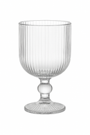 Verres a vin rayes tige courte large ouverture
