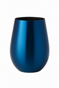 Verres a vin ronds acier inoxydable style bar