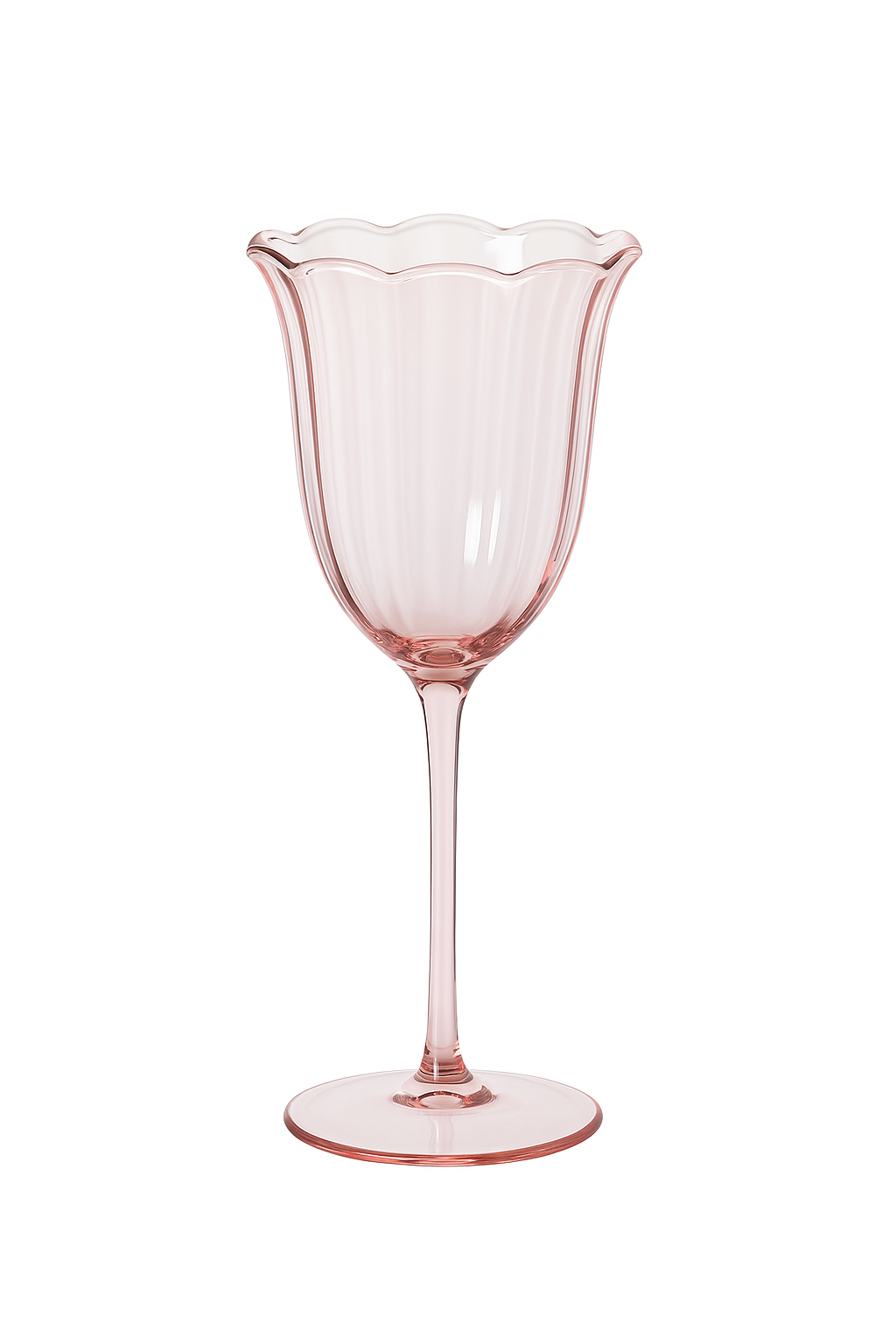 Verres à vin vintage fleurs en cristal rétro - vue 2 sur 2