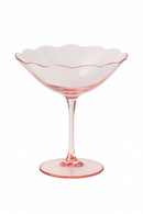 Verres à vin vintage motif fleurs style cristal
