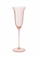 verres à vin vintage motif floral style cristal