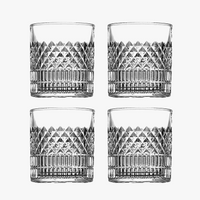 Verres a whisky lot de 4 design texture