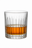 Verres à whisky old fashioned gravure style classique