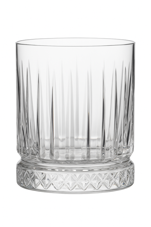 Verres a whisky old fashioned relief epais elegants
