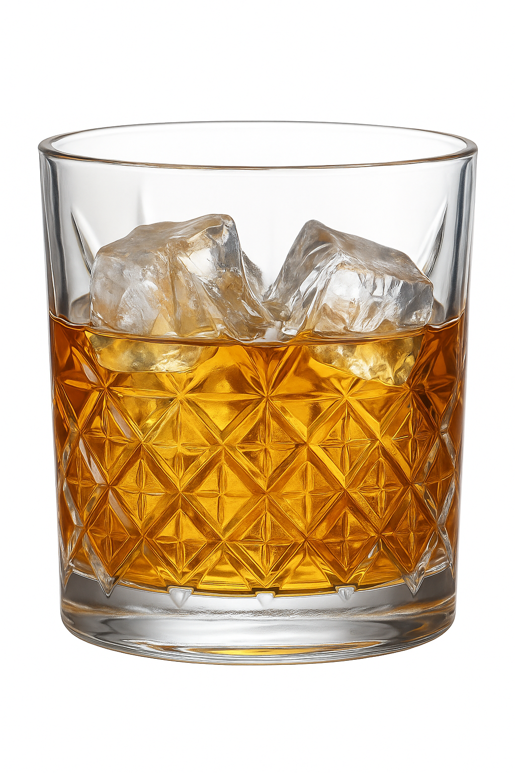 Verres à whisky old fashioned texturés lot 4 - vue 2 sur 2