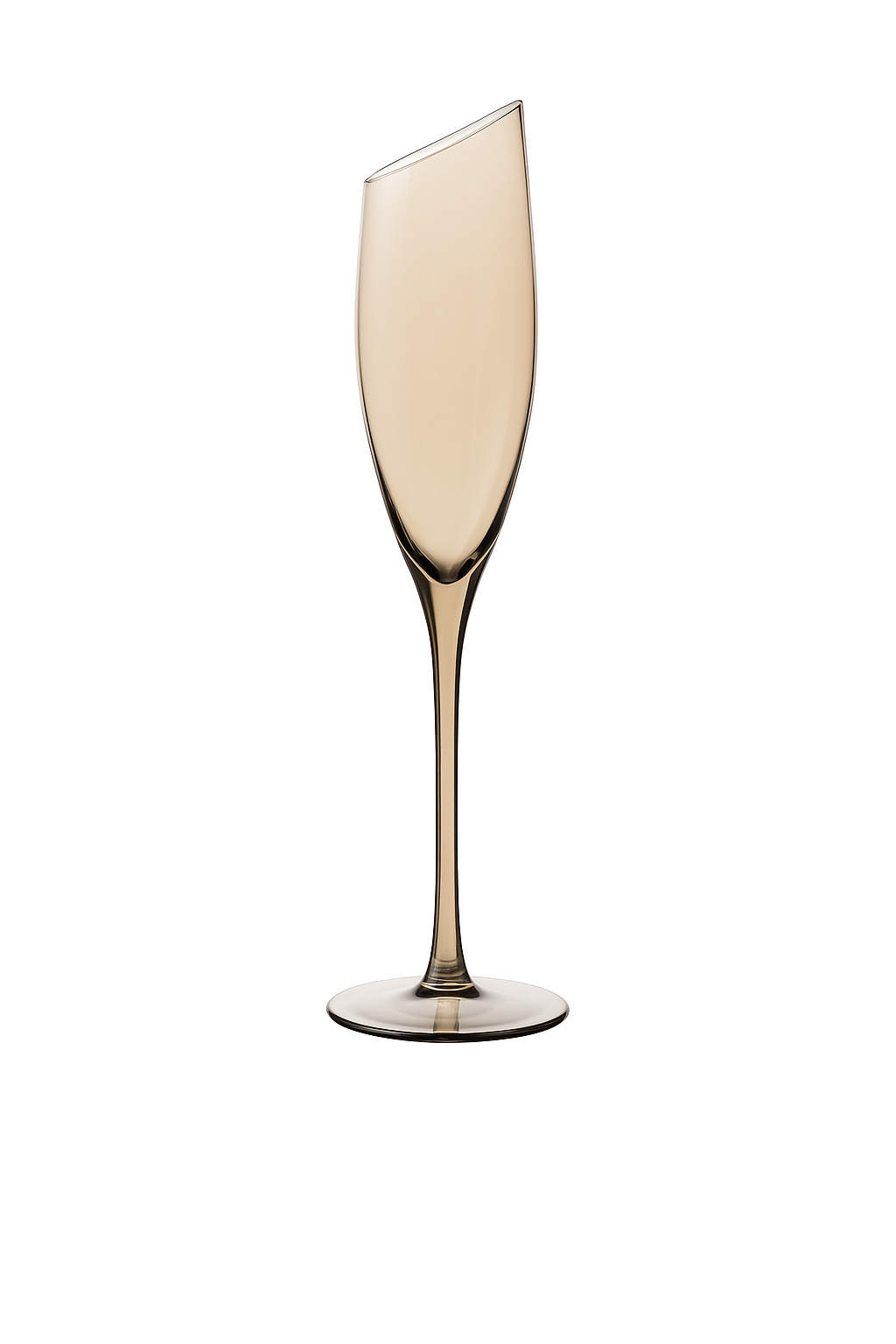 Verres champagne biseautés cristal style nordique créatif