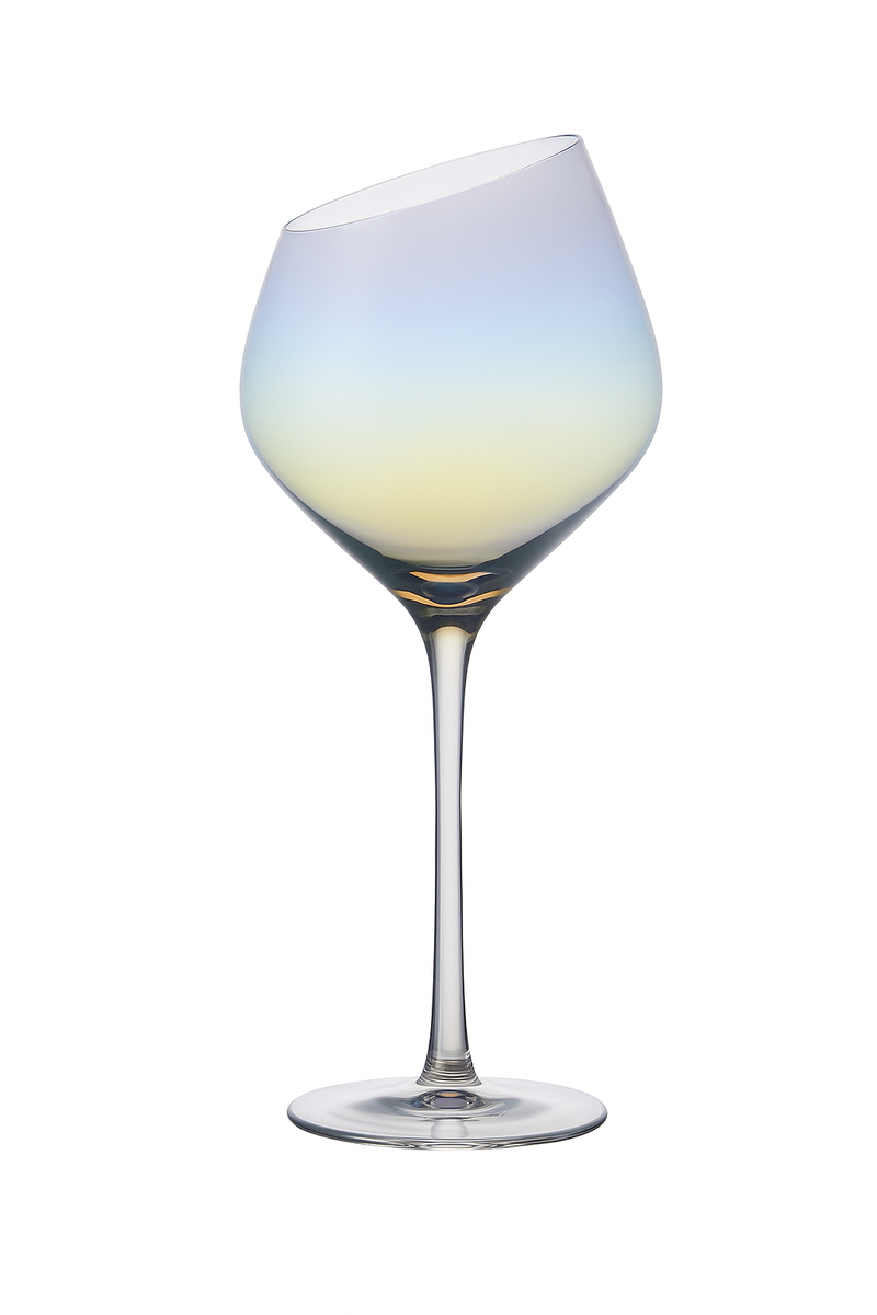Verres champagne biseautés style nordique design créatif